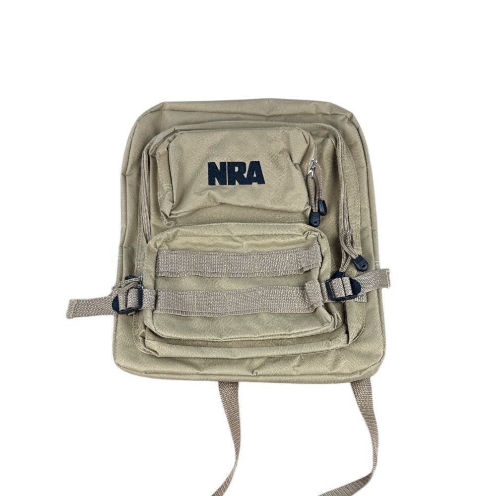 NRA Tactical Backpack‎ Khaki Tan MOLLE Military Style Daypack Hunting Pockets